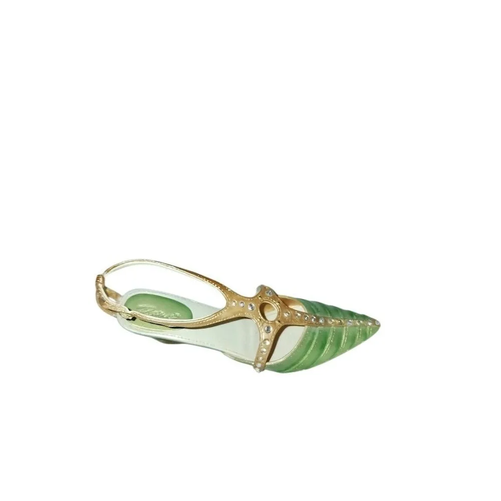 Just The Right Shoe Collectible Miniature Green‎ Wedge 